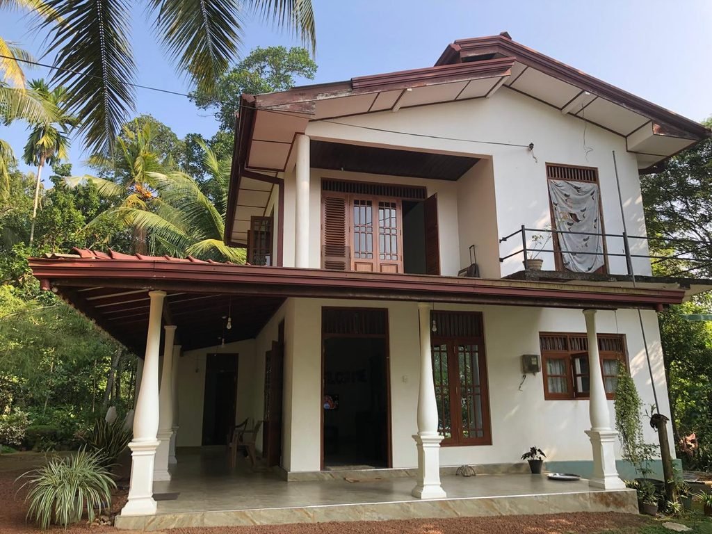 Outdoor camera installation at Mrs Srimali's home